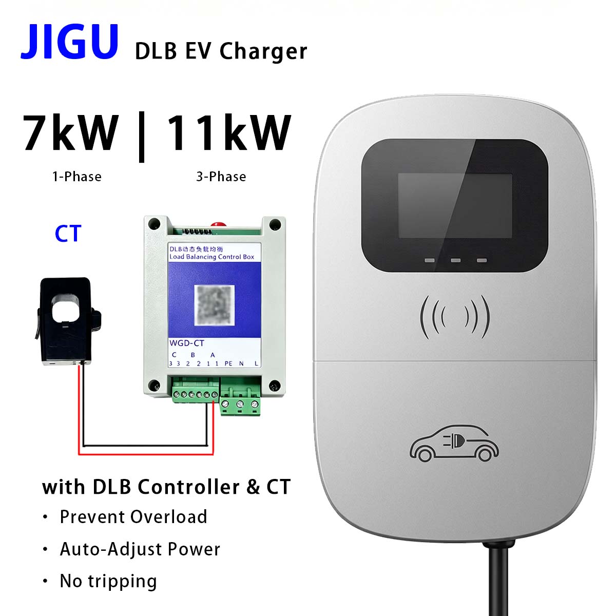 Wallbox Ev - Chargeur de VE JIGU à équilibrage