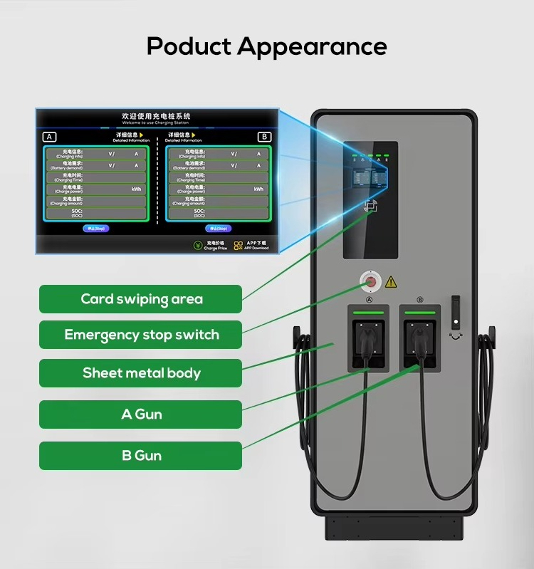 Chargeur EV DC double 40 kW 80 - Ev Charging Pile avis et prix